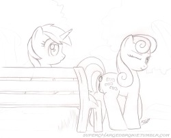 superchargedbronie:  See you home Lyra~♥Very quick sketch… The butt plug looks so weird… whatever. TIME TO SLEEP!  X3