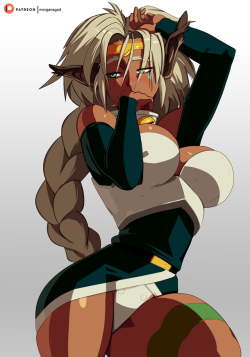 morganagod:   PATREON | TWITTER | INSTAGRAM | YOUTUBE|TWITCH    Aisha Clan Clan of the Ctarl Ctarl empire. Honestly, I think Outlaw Star was probably my favorite anime on Toonami back in the late 90s early 00s. Not srue why I made Aisha “thicc” 