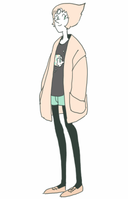 rosiedrawing:  i drew pearl in what i wore today because what i wore today was a pearl shirt