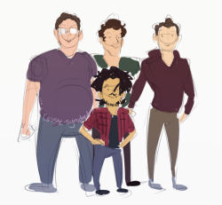 caustic-synishade:  practicing height differences between mark and friends  how dare u