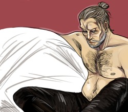 strangestorys:  comeoncurly:  yametedaddy:  Honestly this was supposed to be the post season 3 man-bun Hannibal that everyone has been drawing. But the more I look at it, the more it just looks like Mads in Valhalla Rising.  @strangestorys  @remy-thibedou