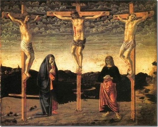 Crucified babe tortured