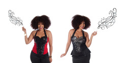 plussizeebony:  Lucky21 Sparkle in the Dark Plus Size Sequined Corset Halter Top - Red Sparkle in the Dark Plus Size Sequined Corset Halter Top - Black
