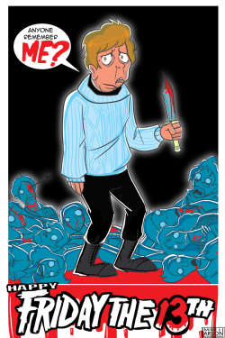 Seen a lot of awesome artwork featuring Jason Voorhees today, but I can&rsquo;t recall ever seeing something about the lady who started the whole thing, Pamela Voorhees. So instead of just drawing Jason, I decided to make a tiny little homage to his mom