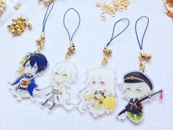 puffifish:  Got the tourabu charms! It’s a little hard to tell but the ribbon on hotarumaru a sword is transparent o(^▽^)o