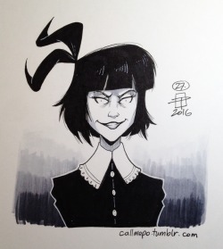ck-blogs-stuff:  grimphantom2:  callmepo:  Inktober day 27 - creepy.  CREEPY creepy Susie… or the reason why Creepy Susie doesn’t do selfies.   This is something from coming out of Junji Ito’s work0.o  Yeesus… 0_o 