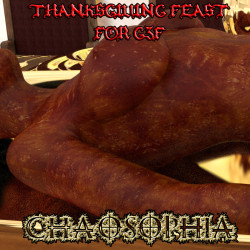  The  holidays are here, what better way to celebrate it with than a twisted  feast! 40 poses for G3F on 2 serving trays with 11 IRAY ONLY materials  for some holiday gore!  Ready for Daz Studio 4.8  Thanksgiving Feast For G3F  http://renderoti.ca/Thanksg