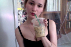 awoken-stars:  bringing out the white girl in me with some Starbucks ✌ 