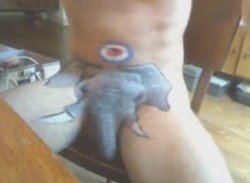 emm82:  thepenthousesuite:  Elephant dick tattoo  This is fucking brilliant. 