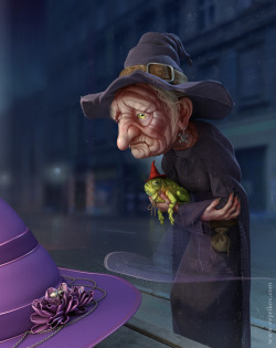 seerofsarcasm:  satamoru:  plintoon:  satamoru:  zoann:  colormecalm:  nonimaginaryfriend:  americanairliines:  Old hag by *veprikov Being a witch is not the highest paid job in the world.  I JUST WANT HER TO GET HER PRETTY PURPLE HAT AND BE HAPPY  I