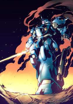 absolutelyapsalus: absolutelyapsalus:  Honestly it’s a surprise to me that GBF’s Mr. Ral never used a Kampfer. Seems like a suit that’d be right down his alley. Tonight’s Gundam of the Day was done by いしゆみ [Personal &amp; Twitter] There