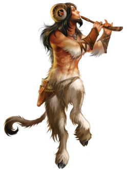 yayforthehorns:Another lovely satyr from Eva Widermann