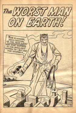 Splash page from The Worst Man On Earth by Stan Lee and Steve Ditko, from Uncanny Tales No. 26 (Published by Alan Class &amp; Co. Ltd.) From a junk shop on Mansfield Rd. Nottingham.