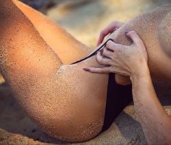 hottygram:  I see you America 👀 #soon photo by incredible @rockybatchelor creative director @gabrielle_rosina  in #sydney #australia #beach #sand #love #bikini #photoofday #sand #sun #summer #body #tanlines #implied #naked #photography #naked #topless