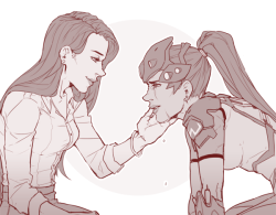 jel-art:  Amélie and Widowmaker commission cropped for conquerorgarnet. 