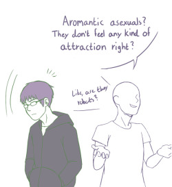 sasainou:  It keeps us grounded. So, asexual awareness week was last week and I hear aromantic awareness week is in next week - that makes this week the aro/ace awareness week right? Right? No? Oh well   To give asexuals some recognision. They do have