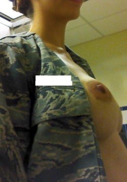 lifeofatongue:  Thank you scaredydogg for the submission.   Your are naughty and we love it.  Beautiful military pussy.  