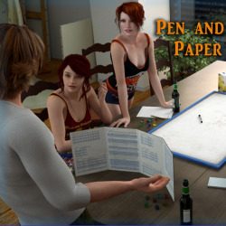 Contemporary comic mixed with Fantasy? Yes please! The girls are having some friends over to play some good old tabletop pen and paper. Find out what happens in this 99  image collection by SinCyprine! Pen And Paperhttp://renderoti.ca/Pen-And-Paper