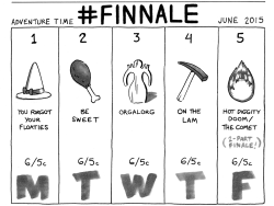 kingofooo:  A WEEK OF NEW ADVENTURE TIME!The final 6 episodes of Season 6 begin June 1st on Cartoon Network  *** You Forgot Your Floaties - June 1st at 6pmwritten/storyboarded by Jesse Moynihan*** Be Sweet - June 2nd at 6pmwritten/storyboarded by Seo