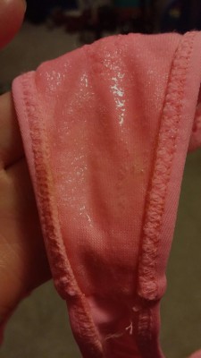 freakwonders:  Dripping panties before bed c:    Message me if you want to buy a pair of virgin wet panties 