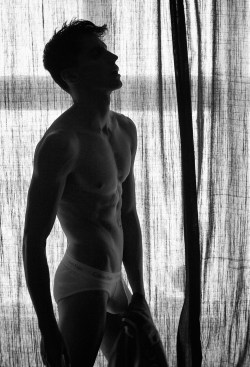 chillaxito:  Model Silvester is photographed by The W in and out of underwear in the story “The Stereotypes Are True”.
