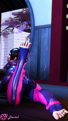 dentol-sfm:    @alastor989 said: Juri’s feet and toes were MADE for …you know what:) She can foot smother the hell out of me with those sexy fighting feet!  I’m not even a foot guy, but Juri just does it for me. I actually used Redmenace’s Quiet