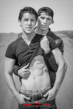 damianchristopherphotography:  Broke Straight Boys Damien Kyle and Paul Canon in a sexy photo from a recent photo. 