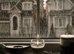 ocheano:  fucklikeagod:    I’m in love with this gif. Everything about it. The rain drizzling. The candle flickering. The colors. I love it.  god this is so relaxing  Rather fond of the rain, if I’m to be honest…  this is so relaxing and also like