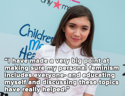 micdotcom:  ‘Girl Meets World’ star Rowan Blanchard speaks out about the importance of intersectional feminism A Tumblr user asked the 13-year-old Girl Meets World star about her thoughts on “white feminism” and the notion that the movement may