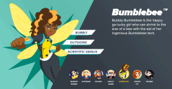 softpunkbucky:  dcwomenofcolor:  DC Superhero Girls Profile – Bumblebee &amp; Katana [X]  um