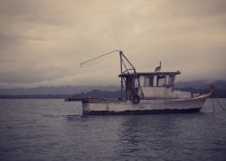 erikhammar:  Fishing vessel. Livingston, Guatemala (2012). A first canvas print of this photo is now hanging on a wall! Check it out!  *.*
