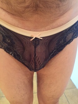 married-bi-guy:  married-bi-guy:  New panties. Can’t wait to cum and piss in them 
