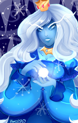 zamii070:  the beautiful ice queen ;o;  the speed draw.