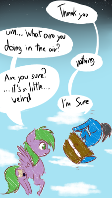 ask-gamer-pony:  askspaiki you’re never seen earth pony floating in the air before?  xD