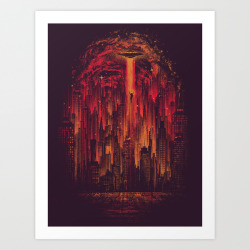society6-favorites:  Art Print The Visitor -Robson Borges