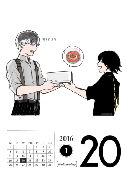 January 20, 2016Haise returns the share of the strawberries he received from Juuzou in the form of a delicious strawberry tart! (≧▽≦)