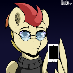 shadowreindeer: Steve Jobs (Jet Stream) I have Long wanted your character to draw, it was very similar to Steve jobs of your old sketches, so decided to draw it. It turned out very interesting))) lol yess, sweater kinda gives it awayhe looks so cute with
