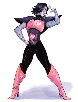 the-orator:  The Idol Everybody Craves, Mettaton, who got to be the subject for a process video I’ll hopefully be posting tomorrow 