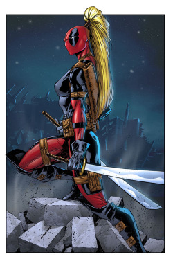 moonshadow070:  Lady deadpool!! on We Heart It - http://weheartit.com/entry/117019458