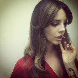 lanasdaily: Lana Del Rey photographed by her hair stylist Anna Cofone before her show at the Sleep Train Amphitheatre in Chula Vista, California on May 16th, 2015