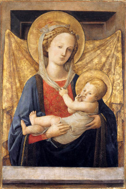 masterpiecedaily:  Fra Filippo Lippi Madonna and Child 1450 
