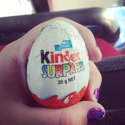 A good day for a little treat. #kindersurprise #yum #cute #toy #chocolate #treat #nom #dietslip