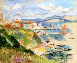 dappledwithshadow:  Henri ManguinView of La Ponche, Saint-Tropez 1904 