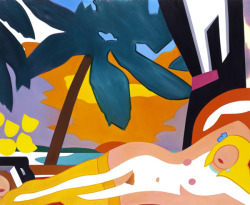 Tom Wesselmann. Sunset Nude with Big Palm Tree. 2004.