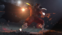 thevoid5:  Final M.Bison, 3d character I made for a fan art challenge, all rights to capcom