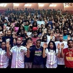 stereoculturesociety:  CultureHISTORY: #Ferguson Protests 2014  Tuskegee University Students, August 2014  African American Harvard Law Students, August 2014  #MikeBrown #DontShoot  