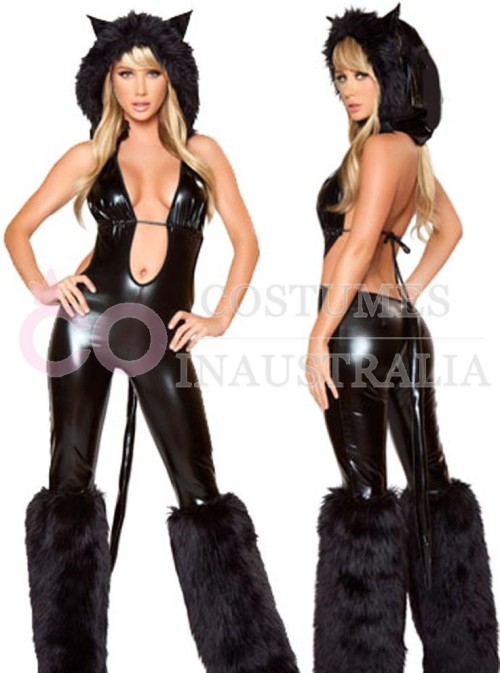 Catwoman leather adult costume