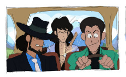 paunchsalazar:more Lupin IIIthis is Goemon’s whole thing ok…