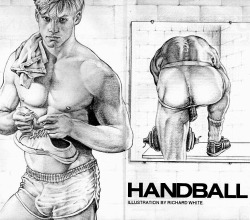   Handball by RAW (AKA Richard A. White).  