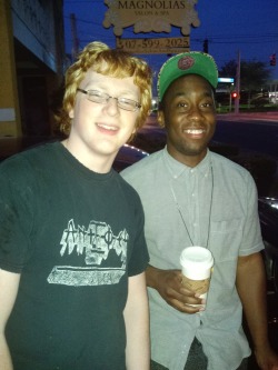 blackplayboybunny:  lopmon:  freelander207:  Yo I can’t fucking believe it. Tyler, The Creator came by to Austin’s Coffee where I hang out. He’s actually super chill, he talked to me about the breakup and everything. I’ve never met a famous person